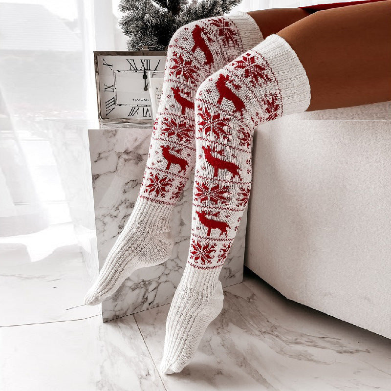 Chaussettes de Noël Hautes - Chaleur et Style Festif