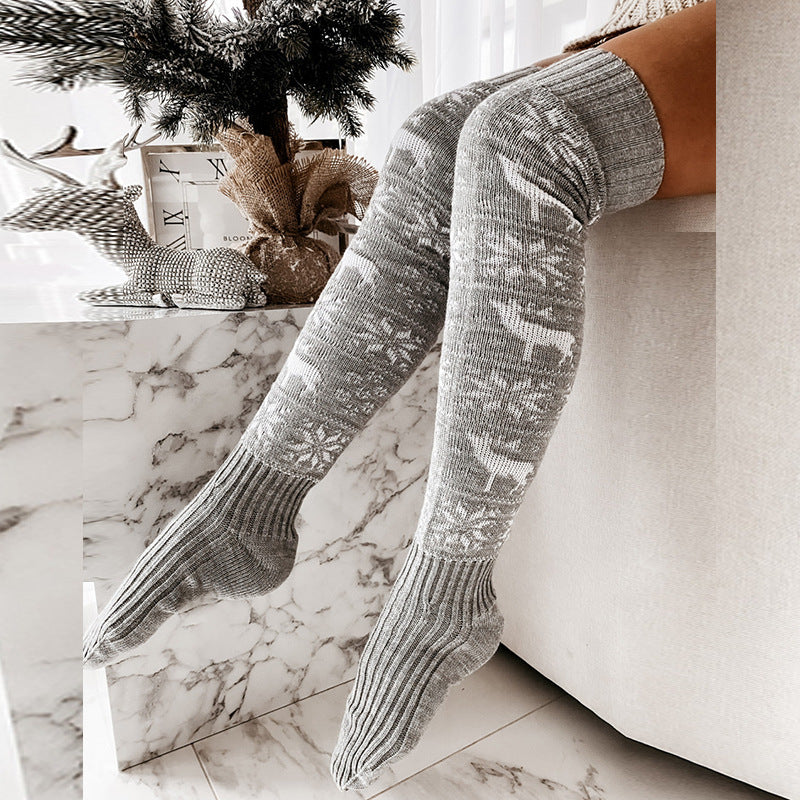 Chaussettes de Noël Hautes - Chaleur et Style Festif