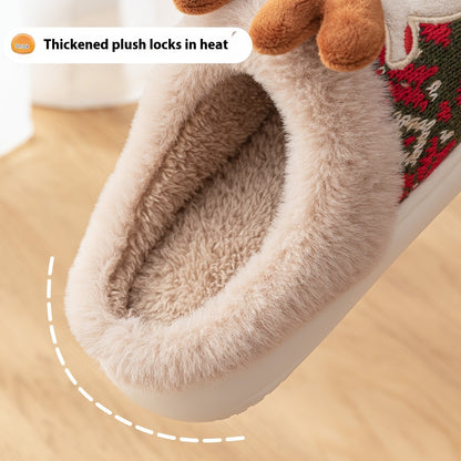 Chaussons Renne de Noël Mignon